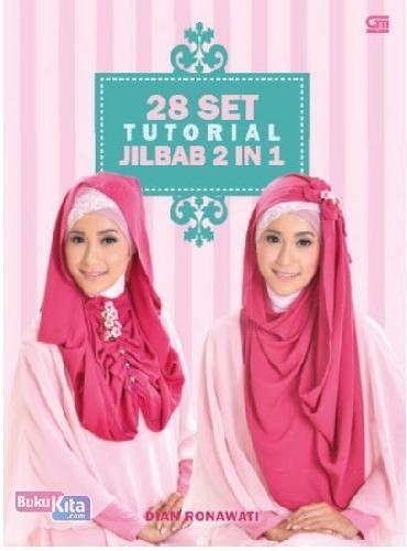 Cover Buku 28 Set Tutorial Jilbab 2 in 1