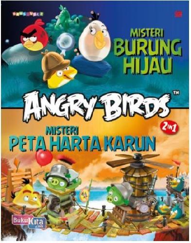 Cover Buku Angry Birds Mystery 2 in 1 : Misteri Burung Hijau & Misteri Peta Harta Karun