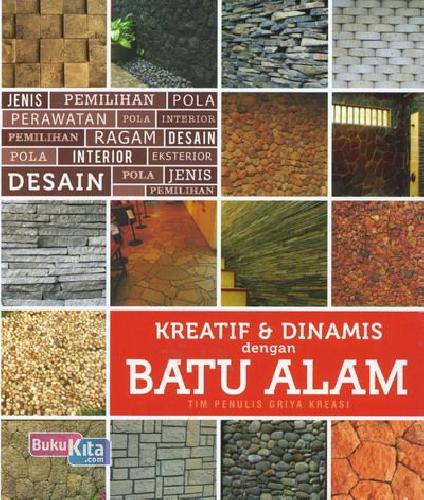 Cover Buku Kreatif & Dinamis dengan Batu Alam