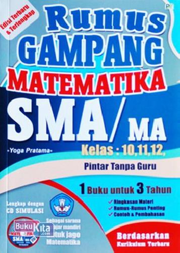 Cover Buku Rumus Gampang Matematika SMA/MA Kelas 10,11,12 + CD