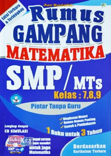 Cover Buku Rumus Gampang Matematika SMP/ MTS Kelas 7,8,9 + CD