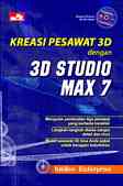 Cover Buku Kreasi Pesawat 3D dengan 3D Studio Max 7