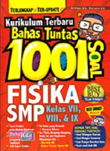 Cover Buku Kurikulum Terbaru Bahas Tuntas 1001 Soal Fisika SMP