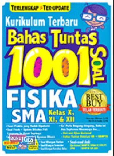 Cover Buku Kurikulum Terbaru Bahas Tuntas 1001 Soal Fisika SMA