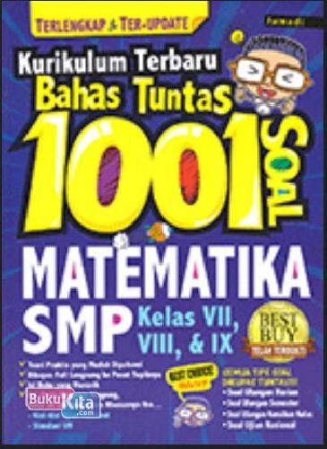 Cover Buku Kurikulum Terbaru Bahas Tuntas 1001 Soal Matematika SMP
