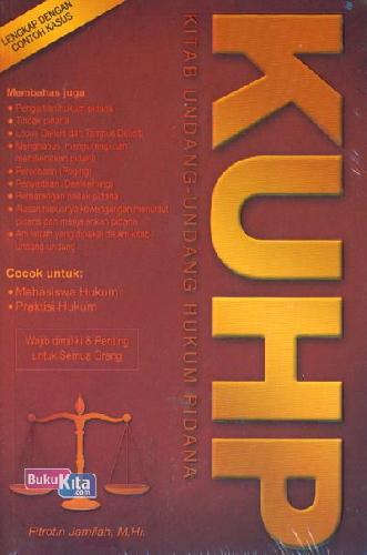Cover Buku KUHP (Kitab Undang-Undang Hukum Pidana)