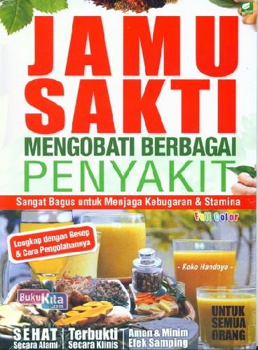 Cover Buku Jamu Sakti Mengobati Penyakit (Full Color)