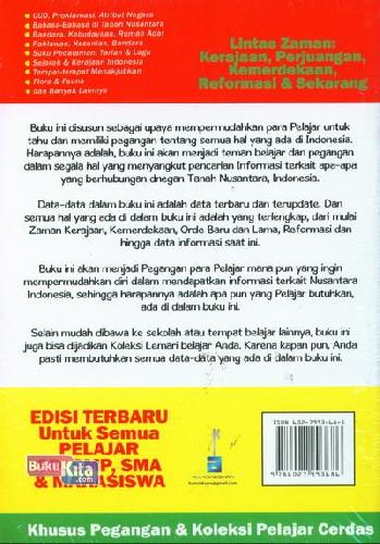 Cover Belakang Buku Ensiklopedia Pelajar Indonesia (Edisi Terbaru untuk Semua Pelajar)