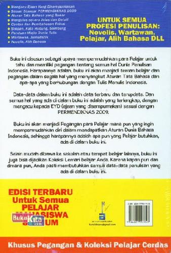 Cover Belakang Buku Ensiklopedia Tata Bahasa Indonesia