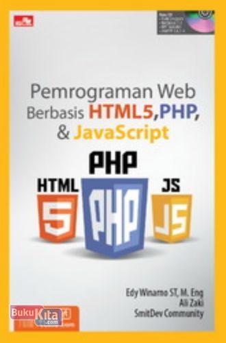 Cover Buku Pemrograman Web Berbasis Html 5,php, dan Javascript + Cd