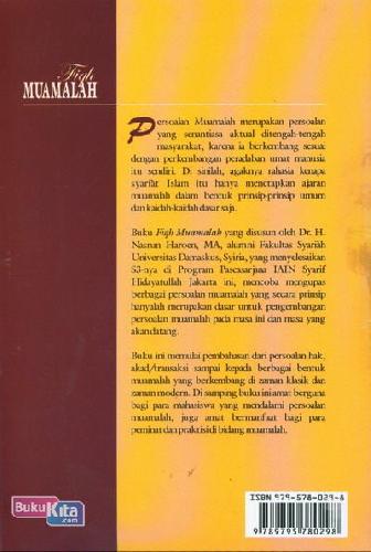 Cover Belakang Buku Fiqh Muamalah