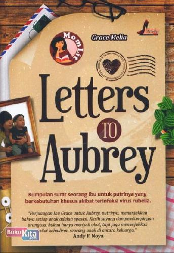 Cover Buku Letters To Aubrey