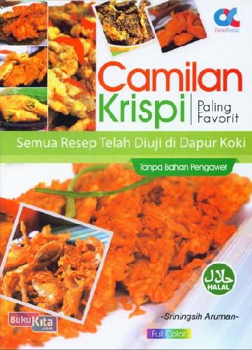 Cover Buku Camilan Krispi Paling Favorit