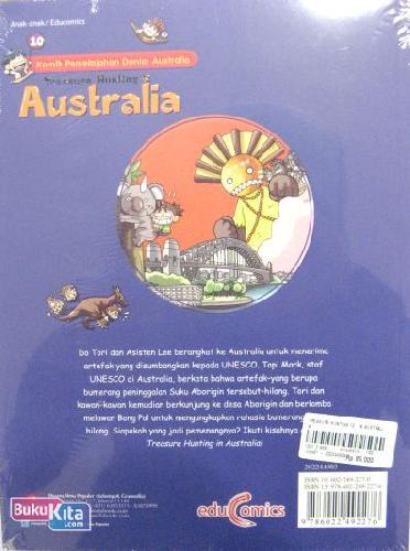 Cover Belakang Buku Komik Penjelajahan Dunia 10 : Australia (Treasure Hunting in Australia) 