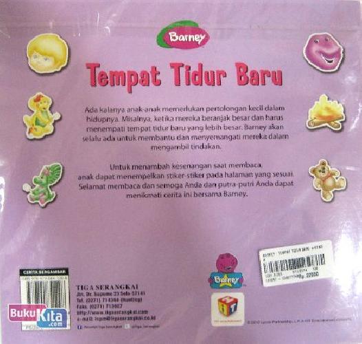 Cover Belakang Buku Barney : Tempat Tidur Baru