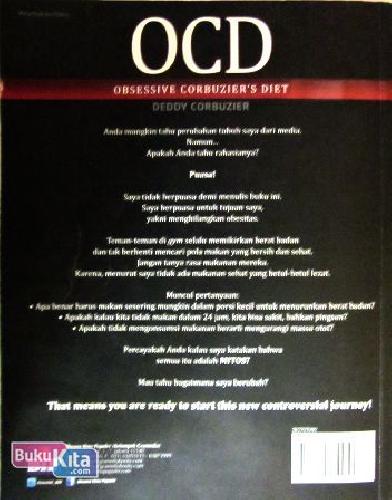 Cover Belakang Buku OCD : Obsessive Corbuzier's Diet
