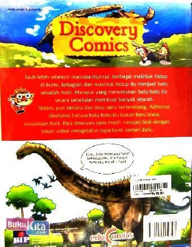 Cover Belakang Buku Discovery Comics : Fosil