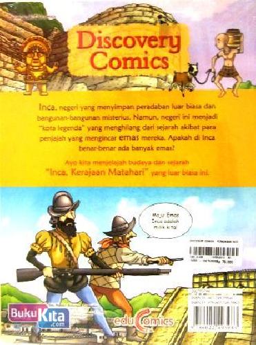 Cover Belakang Buku Discovery Comics : Peradaban INCA 