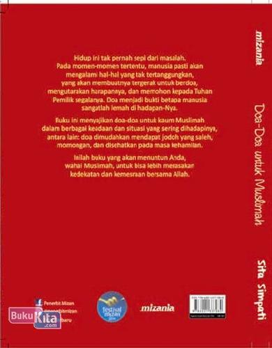 Cover Belakang Buku Doa-Doa Untuk Muslimah (New)