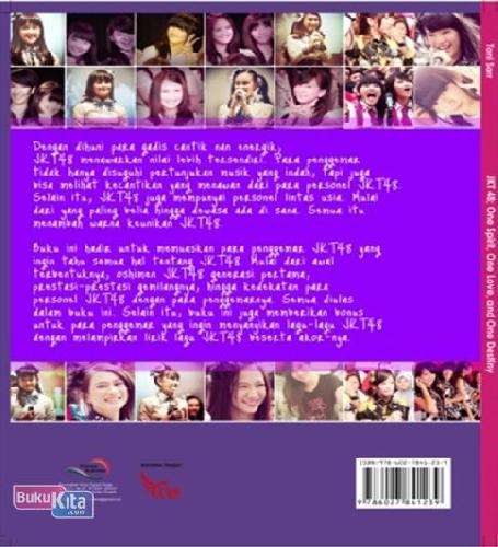 Cover Belakang Buku JKT 48 One Spirit One Love And One Destiny