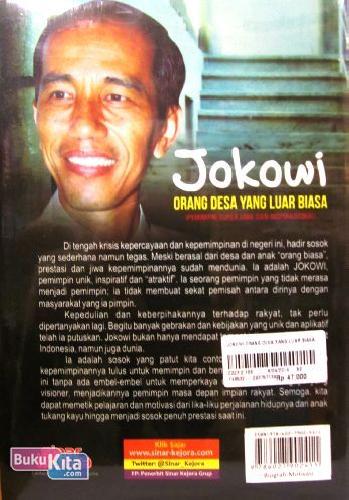 Cover Belakang Buku Jokowi Orang Desa yang Luar Biasa