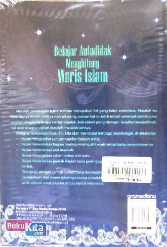 Cover Belakang Buku Belajar Autodidak Menghitung Warisan Islam 