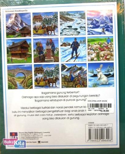 Cover Belakang Buku Ensiklopedia Junior Gunung