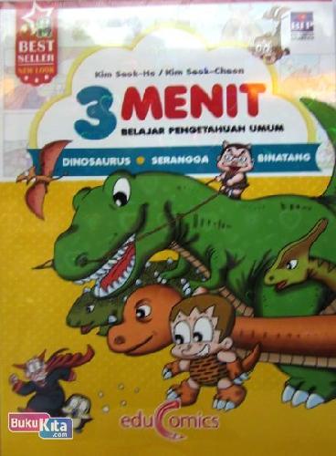 Cover Buku 3 Menit Belajar Pengetahuan Umum : Dinosaurus, Serangga, Binatang