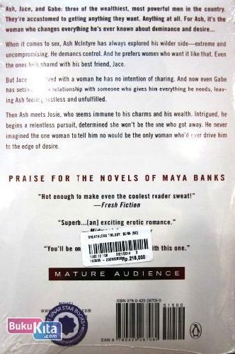 Cover Belakang Buku Maya Banks : Burn - Book Three of the Breathless Trilogy