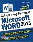 Belajar yang Pertama! Microsoft Word 2013