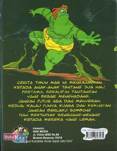 Cover Belakang Buku HHK Legenda Timun Mas - Cerita Rakyat Jawa Tengah