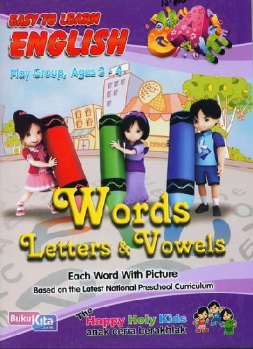 Cover Buku Easy To Learn English Play Group, Ages 3-4