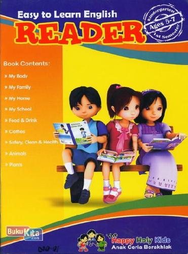 Cover Buku Easy to Learn English Reader Ages 5-7