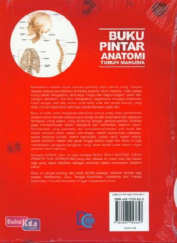 Cover Belakang Buku Buku Pintar Anatomi Tubuh Manusia