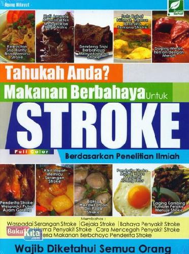 Cover Buku Tahukah Anda? Makanan Berbahaya untuk Stroke
