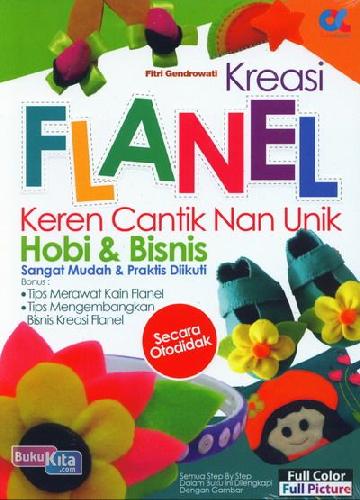 Cover Buku Kreasi Flanel Keren Cantik Nan Unik