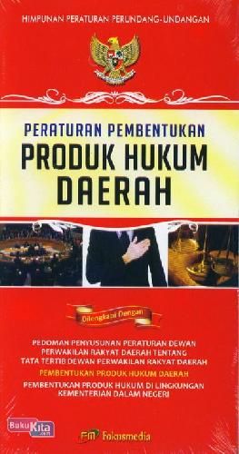 Cover Buku Undang-Undang Pembentukan Produk Hukum Daerah