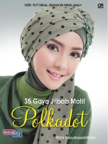 Cover Buku 35 Gaya Jilbab Motif Polkadot