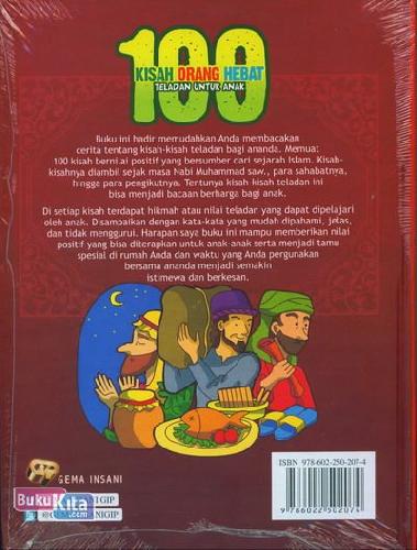 Cover Belakang Buku 100 Kisah Orang Hebat Teladan Untuk Anak
