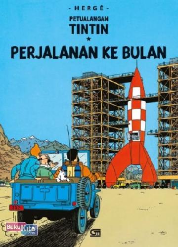 Cover Buku Petualangan Tintin: Perjalanan Ke Bulan