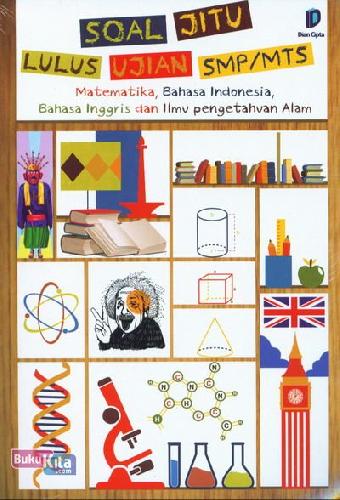 Cover Buku Soal Jitu Lulus Ujian SMP/MTS - Matematika, Bahasa Indonesia, Bahasa Inggris dan Ilmu Pengetahuan Alam 