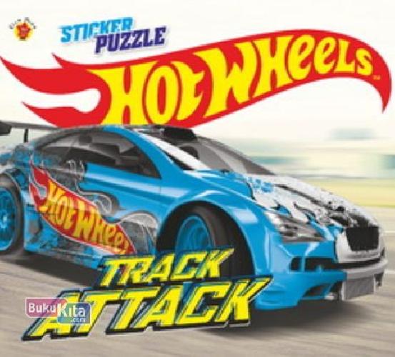Cover Buku Sticker Puzzle Hot Wheels: Track Attack