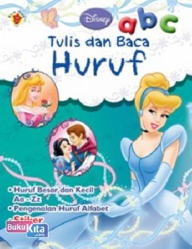 Cover Buku Aktivitas + Stiker Disney Klasik : Tulis dan Baca Huruf
