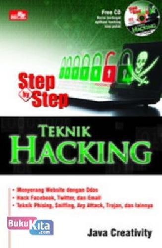 Cover Buku Step By Step Teknik Hacking + Dvd
