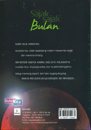Cover Belakang Buku Sajak-Sajak Bulan