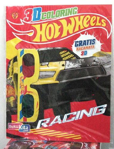 Cover Buku 3d Coloring Hotwheels: Racing