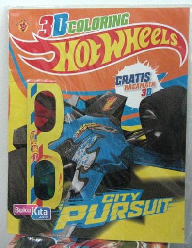Cover Buku 3d Coloring Hotwheels: City Pursuit