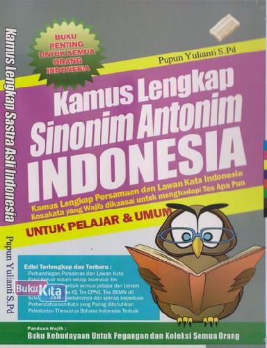 Cover Buku Kamus Lengkap Sinonim Antonim INDONESIA