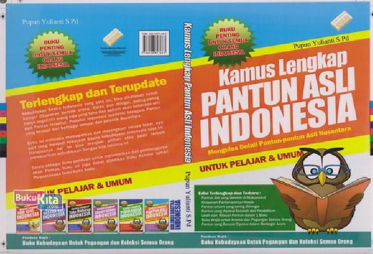 Cover Buku Kamus Lengkap Pantun Asli Indonesia