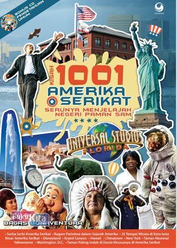 Cover Buku Kisah 1001 Amerika Serikat Serunya Menjelajah Negeri Paman Sam + Cd